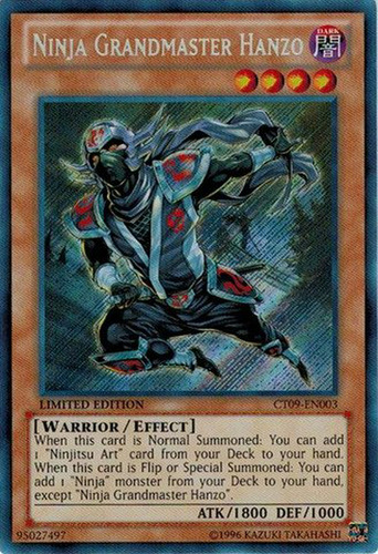 Yu-gi-oh! - Ninja Grandmaster Hanzo (ct09-en003) - Latas De 