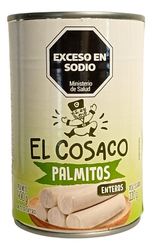 Palmitos Enteros En Lata X 400 Grs - Pack X2 U. El Cosaco