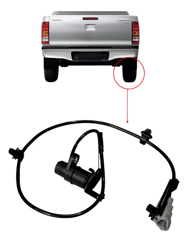 Sensor De Abs Trasero Derecho Toyota Hilux Año 2010