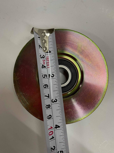 Imagen 3 de 4 de Pack Rueda Para Portón De 100mm Con Perno (2pcs)
