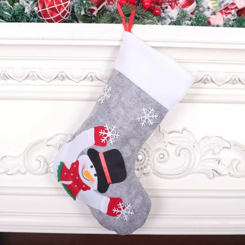 3 Piezas De Medias Navideñas Con Led, Decoración De Chimenea