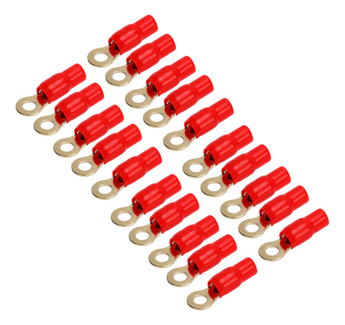 20 Conectores De Terminales De Cobre De Calibre 4 De 8 Mm, C