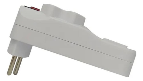 Adaptador Duplo Benjamin De 2 Tomadas Padrão 2P+T E 2 Portas Usb 2.1a