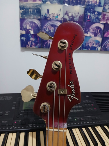 Fender Precision Special 1980 Jazz Bass Passivo-ativo Destro Destro Candy Apple Fosco 4 (Usado)