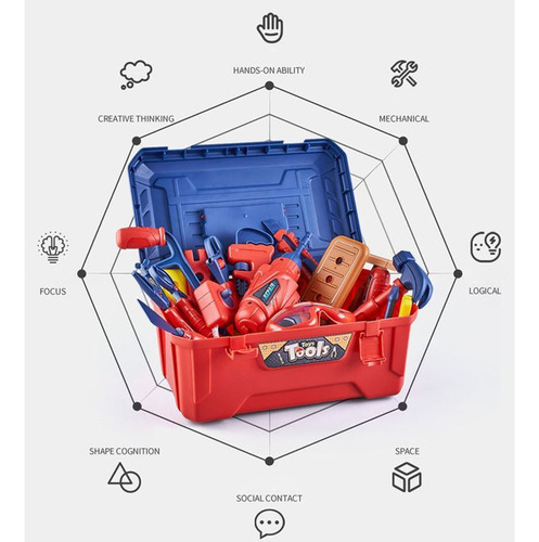 Juego De Herramientas Para Niños, 48 Piezas, Juego De Simula