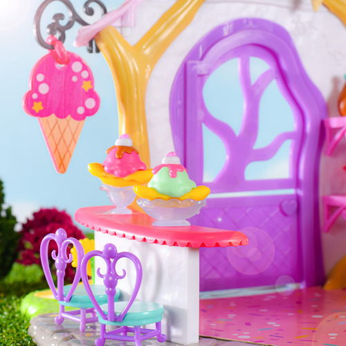 Juego De Casa De Muñecas Cristal Con 36 Accesorios Unicornio