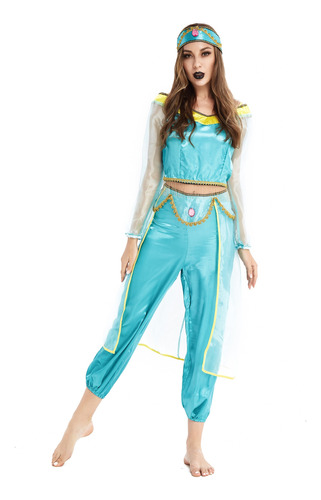 Adulto Aladdin Jasmine Princess Disfraz Cosplay Disfraces