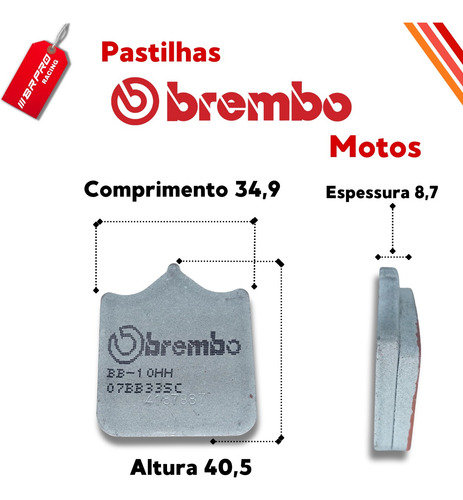 Pastilha Freio Brembo Dianteira Racing Mv Agusta F4 312r