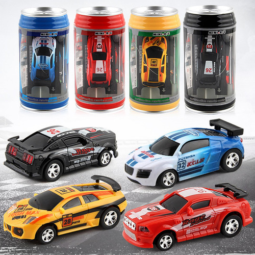Mini Coche Rc, Vehículo De Hobby, Juguete En Una Lata,