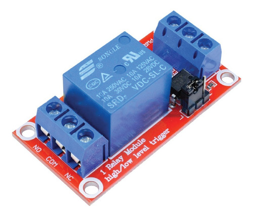 Modulo De Rele 12v De 1 Canal Activacion Alto O Bajo