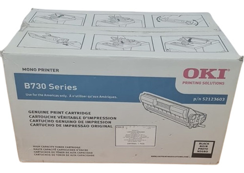  Toner Oki B730 Negro N/p 52123603