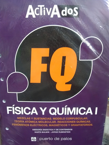 Fisica Y Quimica I Serie Activados, De Vv. Aa.. Editorial Puerto De Palos, Tapa Blanda En Español, 2016