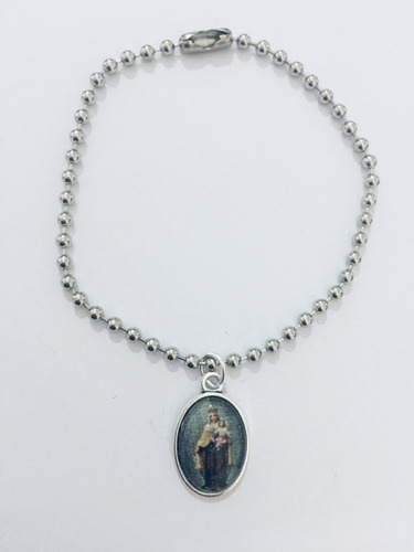 1 Pulsera Con Dije De La Virgen Del Carmen (pcg)