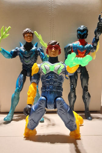 Pack De 3 Max Steel, Como Nuevos. Muy Recomendables.