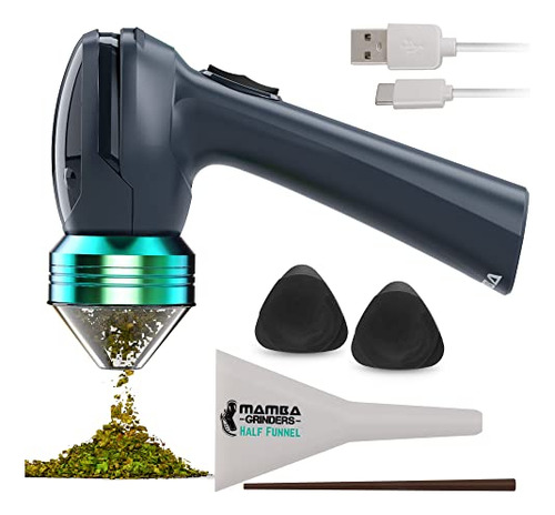 Mamba V2 1g Grinder De Hierba Eléctrica Verde. Usb Dhhmv