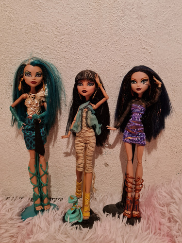 Muñecas Monster High, Cleo De Nile, Boo York Y Nefera 