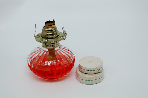 Rollo De Mecha Para Lámpara De Aceite Mate, 1,27 Cm, Algodón