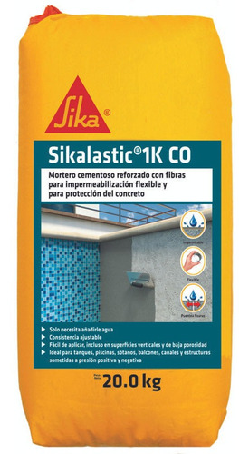 Sikalastic 1k Mortero Para Impermeabilización Flexible