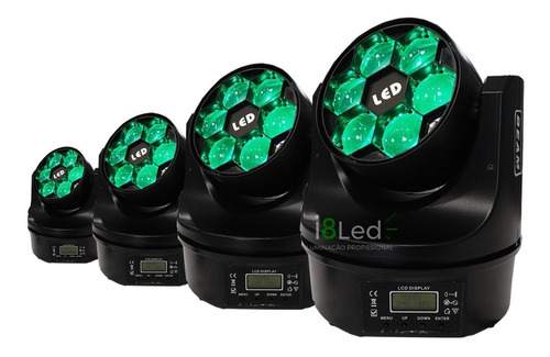 Kit 4 Moving Bee Eye 6 Leds Osram De 15w Rgbw Quadriled Dmx