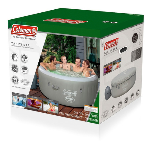 Imagen 9 de 10 de Jacuzzi Spa Bañera Inflable Hidromasaje Alberca 2-4 Personas
