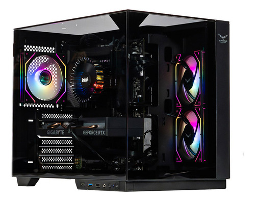 Gabinete Gamer Naceb Na-0638 M-atx Itx Cristal Templado