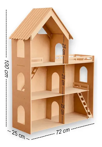 Diseño de casa de muñecas de madera new arrivals