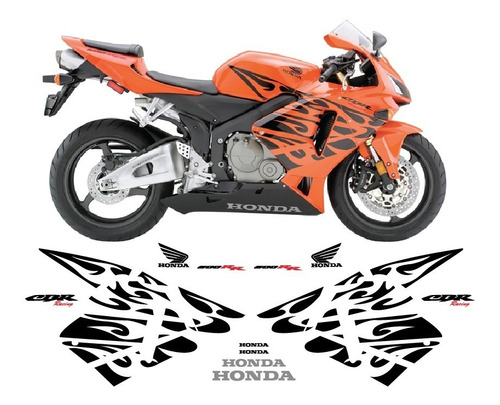 Calcomanias Stickers Honda Cbr 600 Rr Tribal Halloween