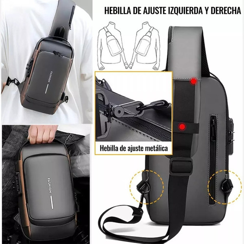 Mochila Impermeable Bolsos Para Hombre Antirrobo Con Carga Bolso Para Hombre Mochila Cruzada Mochilas De Viaje Mochila Para Viaje