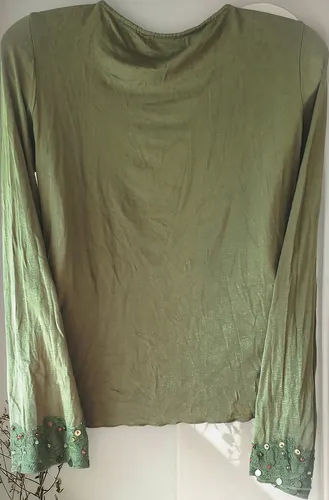 Blusa Modal Hindú Bordada Para Dama. Tm/l.