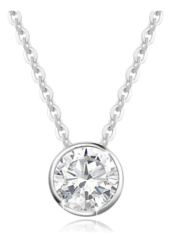 comprar Fancime Oro Blanco Macizo De 14 K, 1 Quilate, 6,5 Mm, Moissa
