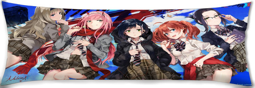 Cojin Almohada Chicas Darling In The Franxx Anime 35x100cm