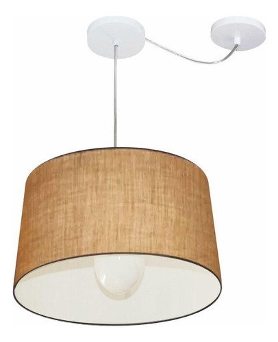 Lustre Pendente Cone Desvio Palha Mj-4275 Mesa Jantar E