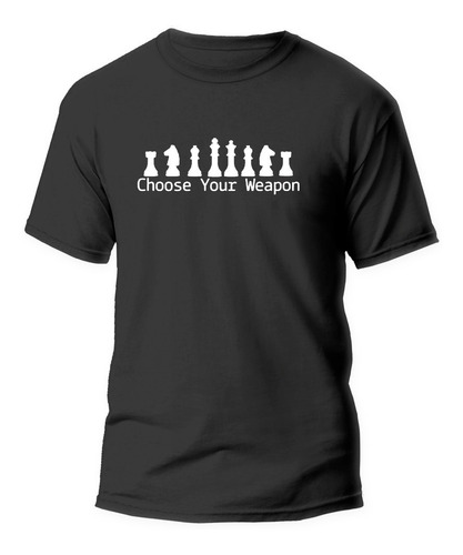 Imagen 1 de 3 de Polera Estampada Diseño Ajedrez