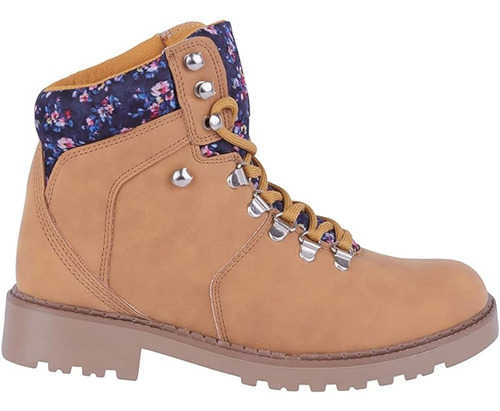 Botas Miel  Con Flores Cklass 564-54