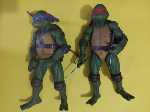 Tmnt Neca 1:4  Set Completo Tortugas Ninja Movie 1990  