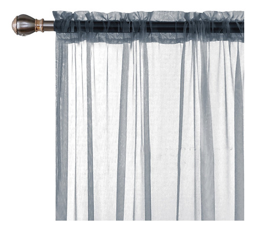 Cortinas Transparentes Para Sala De Estar, Barra De Bolsillo