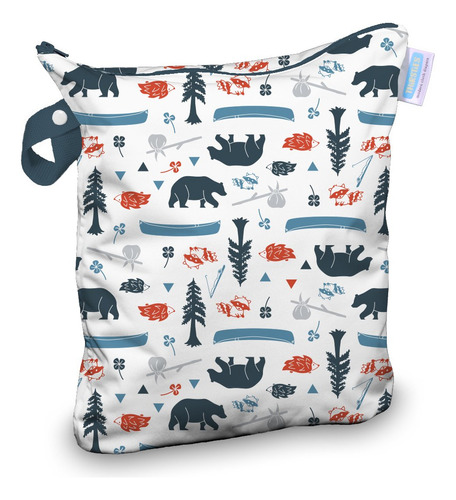 Thirsties Deluxe Reusable Wet Diaper Bag - Adventure Trail