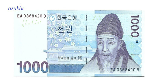 * Coreia Do Sul - 1000 Won Nd (2007) P.54 - Fe *