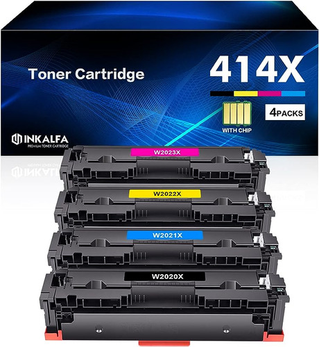 414x Toner 414x Rendimiento 414a Con Chip Repuesto Compatibl
