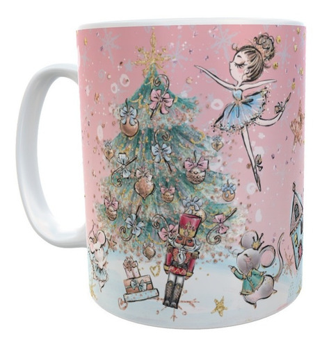 Taza Ceramica Feliz Navidad Arbol Regalo Ideal Premium