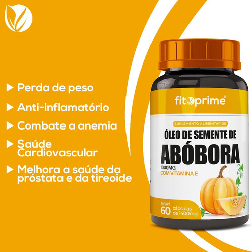 Imagem 2 de 4 de Kit 3 Óleo De Semente De Abóbora 1000mg Com Vitamina E 60cps