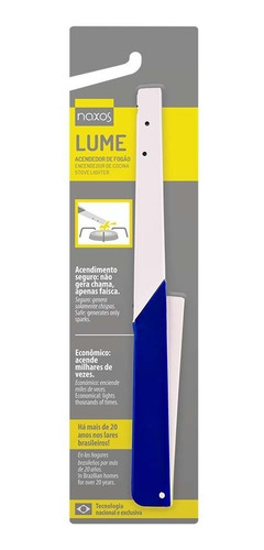 Kit 2 Acendedores Fogão Gás Isqueiro Moderno C Botão Lume