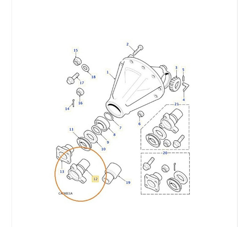 Flange Diferencial Traseiro Acoplamento  Discovery 1 - P-38