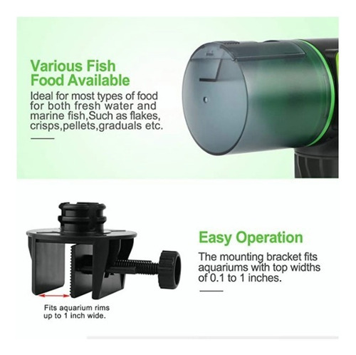 Dispensador Automático De Peces De Acuario Alimentador De Pe