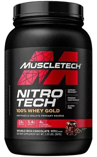 Nitro Tech 100% Whey Gold Muscletech Proteína 2 Lb Cookies & Cream