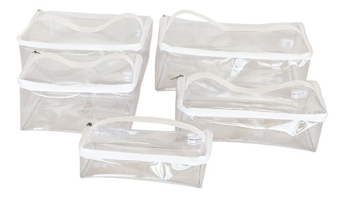 Kit Necessaires Transparente Feminina