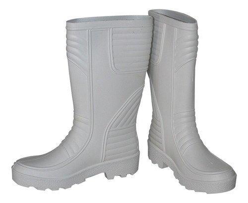 Imagen 2 de 9 de Botas Pvc Caña Larga Sin Puntera Supla, Blanca Talla 42 Pc