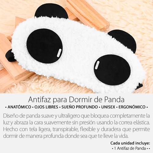 Máscara Para Dormir Con Forma De Panda/relajación Para Viaje