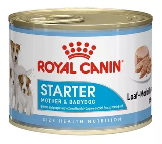 Alimento Royal Canin Size Health Nutrition Starter Mother & Babydog para perro adulto todos los tamaños sabor mix en lata de 165g