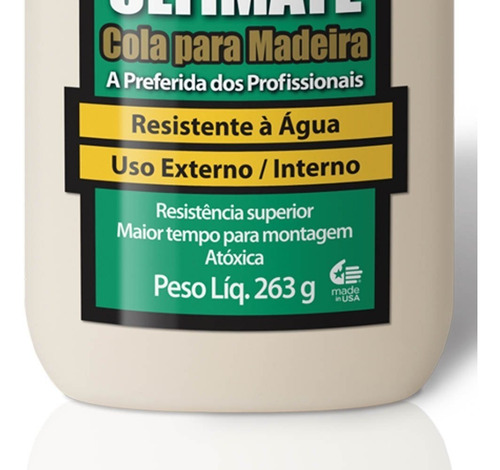 Imagem 5 de 5 de Cola Ultimate Wood Glue Para Madeira 263g 6028325 Titebond